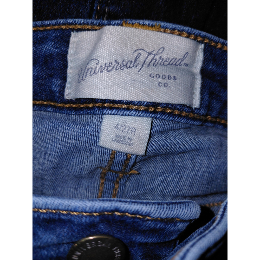 Ladies Universal Thread Mid Rise Skinny Blue Jeans Size 4/27 Regular Fit EUC - Picture 3 of 4